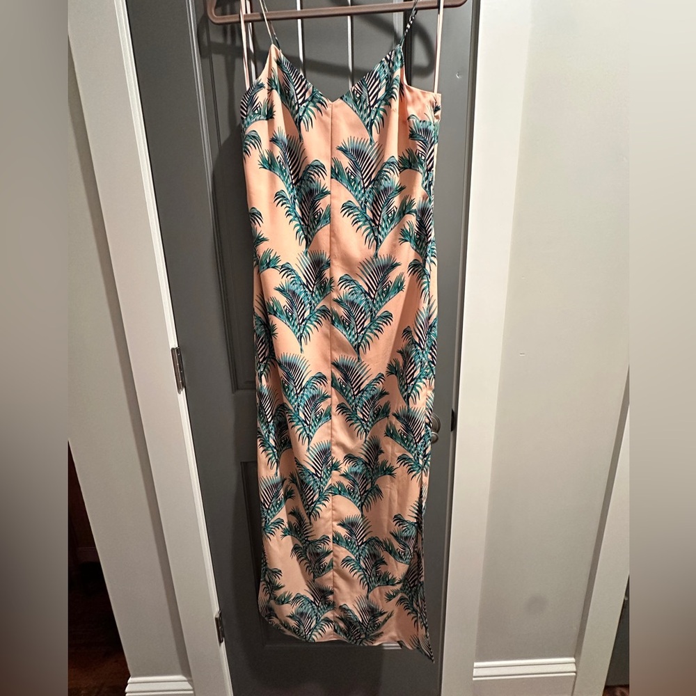 CeCe by Cynthia Steffe Palm Print Slip Maxi Dress – Size 2